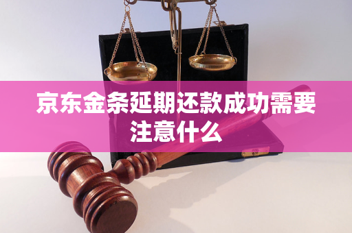 星空体育官网京东金条延期还款成功需要注意什么